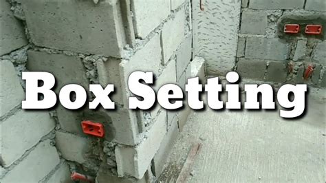 how to mount electrical box in block wall|electrical box installation video.